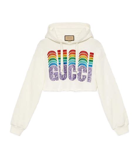 cropped gucci hoodie|gucci sweatshirt.